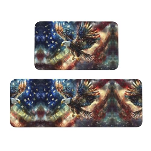 Soaring Eagle rutschfeste Küchenbodenmatten-Set – gepolsterte Anti-Ermüdungs-Küchenmatten für Boden, 2er-Pack für Küche, Esszimmer, Waschküche und mehr, 43,2 x 74,9 cm + 43,2 x 119,9 cm, Schwarz Soaring Eagle rutschfeste Küchenbodenmatten-Set – gepolsterte Anti-Ermüdungs-Küchenmatten für Boden, 2er-Pack für Küche, Esszimmer, Waschküche und mehr, 43,2 x 74,9 cm + 43,2 x 119,9 cm, Schwarz von BOXILTD