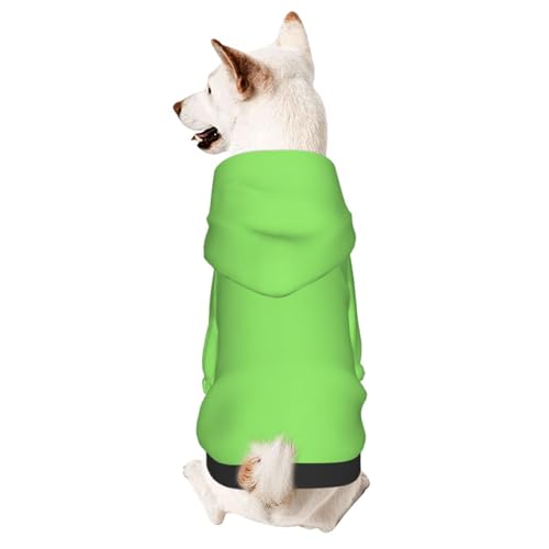Solide grüne Hundekleidung für kleine Hunde – niedlicher Kapuzenpullover für kleine mittelgroße Hunde und Katzen Solide grüne Hundekleidung für kleine Hunde – niedlicher Kapuzenpullover für kleine mittelgroße Hunde und Katzen von BOXILTD