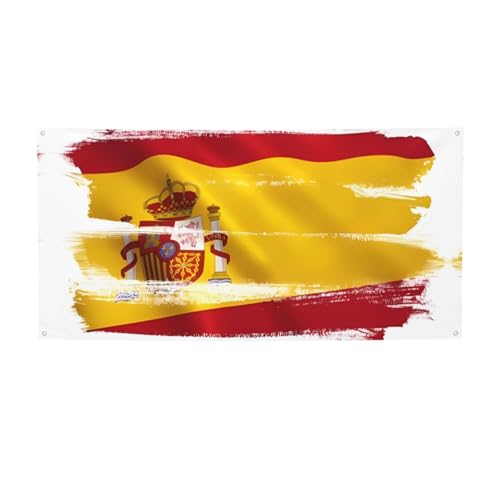 Spanien Flagge Party Banner - Outdoor Flaggen & Festival Dekorationen für Geburtstag, Halloween, Weihnachten & Party Dekoration Spanien Flagge Party Banner - Outdoor Flaggen & Festival Dekorationen für Geburtstag, Halloween, Weihnachten & Party Dekoration von BOXILTD