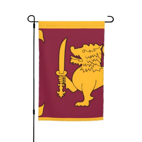 Sri Lanka Flagge Gartenflaggen – doppelseitige Sommer-Hofflagge für draußen, perfekte saisonale Dekoration, Gartenflagge, 30,5 x 45,7 cm Sri Lanka Flagge Gartenflaggen – doppelseitige Sommer-Hofflagge für draußen, perfekte saisonale Dekoration, Gartenflagge, 30,5 x 45,7 cm von BOXILTD