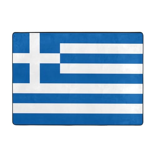 Teppiche mit griechischer Flagge für Wohnzimmer, Schlafzimmer, weich und bequem, große Teppiche für Badezimmer und Außenbereich Teppiche mit griechischer Flagge für Wohnzimmer, Schlafzimmer, weich und bequem, große Teppiche für Badezimmer und Außenbereich von BOXILTD
