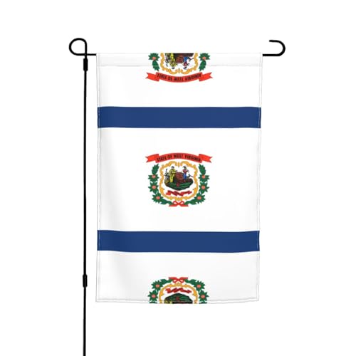West Virginia Flagge, Gartenflagge, doppelseitige Sommer-Hofflagge für draußen, perfekte saisonale Dekoration, Gartenflagge, 30,5 x 45,7 cm West Virginia Flagge, Gartenflagge, doppelseitige Sommer-Hofflagge für draußen, perfekte saisonale Dekoration, Gartenflagge, 30,5 x 45,7 cm von BOXILTD
