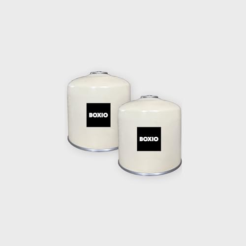 BOXIO - Gas: 500g Gaskartusche mit Schraubgewinde für Campingkocher und ideal Cook - Butan-Propan-Mix Schraubkartusche EN 417 mit Camping Gas (2) von BOXIO