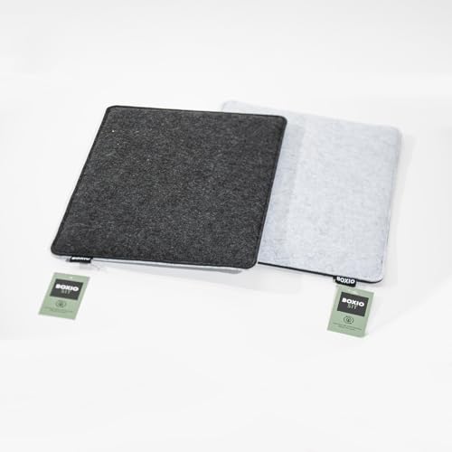 BOXIO - Sit: 2 Stück - Sitzkissen Filz 40x30 cm Toilet Wash Zubehör - Camping Zubehör - Eurobox Wash Zubehör - Filzkissen Stuhlauflage & Stuhlpolster - Trenntoilette Camping Komfort von BOXIO