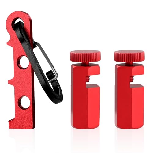 2stk Hohe Treppenlehren für Schreinerwinkel mit Halter und Karabiner, Schreinerlehre für Schnellwinkel Treppenlehrenknöpfe Schreinerwinkelanschläge für Zimmermannswinkel und Kreissäge von BOXOB