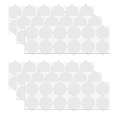 BOXOB Stück Doppelseitige Klebepunkte, 25mm Stark Haftende Transparente Wachssiegel-Aufkleber Spurlos Runde für Heimwerker Zuhause Büro Zubehör von BOXOB