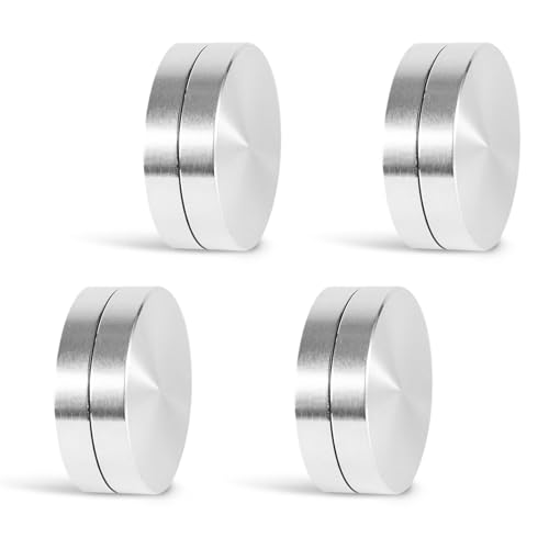 4 Stück 30mm Töpfer Werkzeug, Trimmspinner aus Aluminiumlegierung Mini Töpferscheibe Zubehör Keramik Werkzeuge Wurfrad Spinner Keramik Polymer Ton Spinner für Töpferei von BOXOB