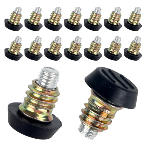 BOXOB 16 Stück Verstellbare Möbelnivellierer mit 1/4-20" UNC-Gewinde, rutschfeste Stuhlbeinverlängerung Tischnivellierfüße aus Kunststoff und Eisen mit 16 Aufschraubmuttern für Tische BOXOB 16 Stück Verstellbare Möbelnivellierer mit 1/4-20" UNC-Gewinde, rutschfeste Stuhlbeinverlängerung Tischnivellierfüße aus Kunststoff und Eisen mit 16 Aufschraubmuttern für Tische von BOXOB