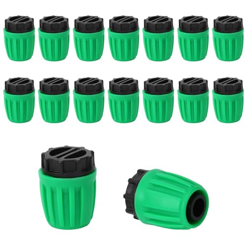 BOXOB 16St 1/2 Zoll Endstopfen Bewässerung für (1/2" ID x 0,6-0,63" AD) 16mm Tropfschläuche, Widerhaken Kontermutterstopfen für Gewächshaus Hochbeete Tropfleitung Gartenbewässerungssysteme von BOXOB