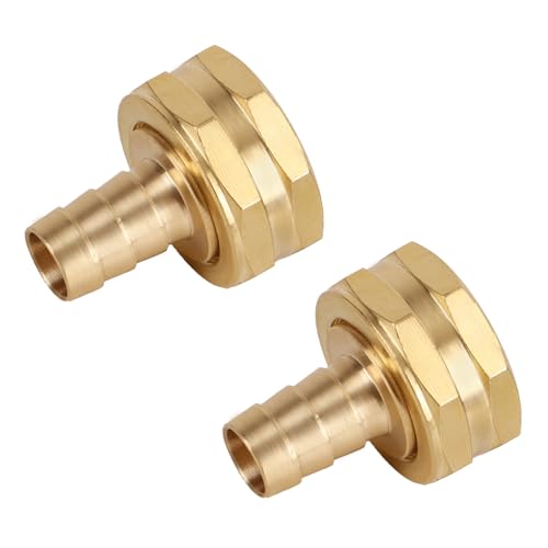BOXOB 2 Stück Messing PEX 1/2" auf 3/4" GHT Gartenschlauchkupplung Innengewinde, Schwerlast Dichtes Anschlussstück für Reparatur & Verbindung BOXOB 2 Stück Messing PEX 1/2" auf 3/4" GHT Gartenschlauchkupplung Innengewinde, Schwerlast Dichtes Anschlussstück für Reparatur & Verbindung von BOXOB