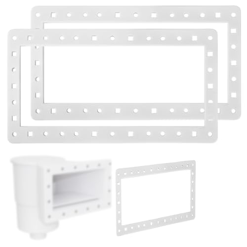 BOXOB 2 Stück Poolskimmer Dichtung Ersatz, 3/4" x 7,5" Weitmund Dichtung für Aufbau Pools Kompatibel mit Hayward SPX1091GW SP1091LX von BOXOB