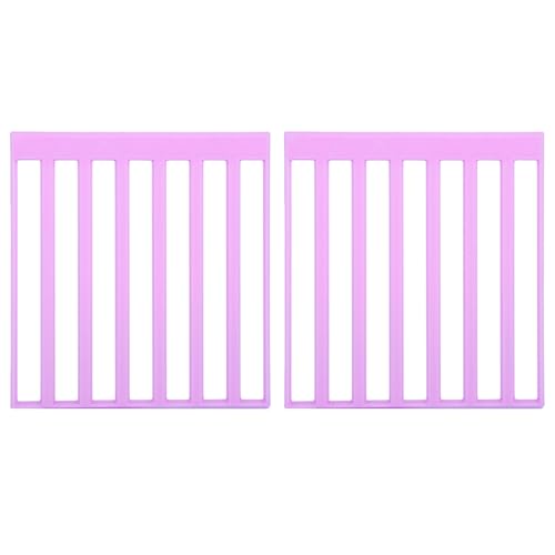 BOXOB 2stk Lineal Diamantmalerei, Werkzeug zur Ausrichtung von Punktbohrern für DIY Kunstprojekte Anleitungen Diamantmalerei für Anfänger (Lila) von BOXOB