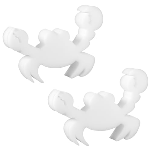 BOXOB 2stk Ölabsorbierender Schwamm, Krabbenform Whirlpool-Schaumabsorber-Schwamm Hohe Elastizität Ölabsorbierender Schwamm Reinigungszubehör für Aufblasbaren Whirlpool Spa Swimmingpool (Weiß) von BOXOB