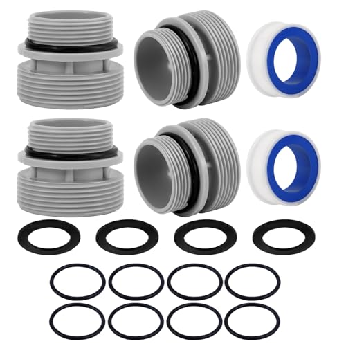 BOXOB 4560 Pool Schlauchadapter Set, Schlauchanschlüsse Oberirdischer Teil Kompatibel mit Intex Hayward Coleman Poolfilterpumpen Adapter 40mm auf 1 1/2 Zoll Set BOXOB 4560 Pool Schlauchadapter Set, Schlauchanschlüsse Oberirdischer Teil Kompatibel mit Intex Hayward Coleman Poolfilterpumpen Adapter 40mm auf 1 1/2 Zoll Set von BOXOB