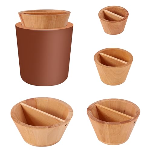 BOXOB 4St Holz Rim Cone Töpferwerkzeug Set, 4 Größen Töpfer Trimmwerkzeuge Rim Cone Former Zubehör für Töpfer Tonkünstler Anfänger BOXOB 4St Holz Rim Cone Töpferwerkzeug Set, 4 Größen Töpfer Trimmwerkzeuge Rim Cone Former Zubehör für Töpfer Tonkünstler Anfänger von BOXOB