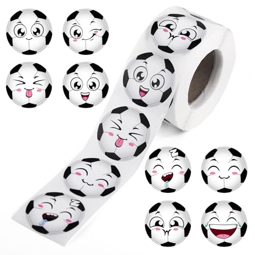 BOXOB 500 Stk Fußballaufkleber, Selbstklebende Fußballaufkleber mit Niedlichen Ausdrücke Schöne Fußball Aufkleber für Plakate Scrapbooks und Partyartikel BOXOB 500 Stk Fußballaufkleber, Selbstklebende Fußballaufkleber mit Niedlichen Ausdrücke Schöne Fußball Aufkleber für Plakate Scrapbooks und Partyartikel von BOXOB