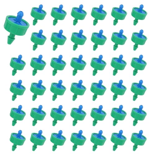 BOXOB 60stk 2L-Tropfer mit Druckausgleich, Selbstreinigende Verstopfungssichere Tropfer mit Konstantem Durchfluss für 1/4-Zoll-Schläuche Ideal für Gartentöpfe und Pflanzenbewässerungssysteme von BOXOB