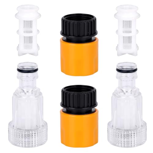 BOXOB 6stk 3/4" Hochdruckreiniger Gartenschlauchadapter, Hochdruckreiniger Filter Ersatzteile Schnellanschluss Gartenschlauch Teile und Zubehör Kompatibel mit PW909103K BOXOB 6stk 3/4" Hochdruckreiniger Gartenschlauchadapter, Hochdruckreiniger Filter Ersatzteile Schnellanschluss Gartenschlauch Teile und Zubehör Kompatibel mit PW909103K von BOXOB