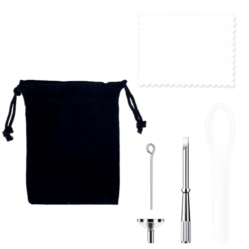 BOXOB Trichter-Set für Kremationsasche, Trichter Set Mini aus Metall Inklusive Löffel und Anderen Werkzeugen Werkzeug zum Befüllen Der Asche Zubehör Befüllen Der Asche von BOXOB