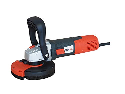 BOXTEC Betonschleifer 125 mm Sanierungsfräse Betonfräse 1.400W mit Drehzahlregelung und Absaughaube, Kategorie:1400W - SET mit Koffer (NEUES MODELL) von BOXTEC