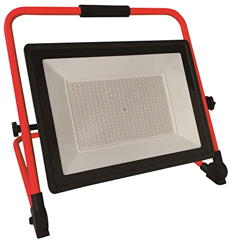 BOXTEC LED Arbeitsleuchte, Baustrahler, verstellbar, faltbar, 3m robustes Gummikabel, 6500K, IP65, Leistung in Watt:300 Watt von BOXTEC