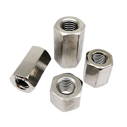 5/10pcs M5 M6 M8 Stainless Steel Hexagon Hex Extend Long Rod Coupling Nut Connector Joint Tubular Nut (Color : 5pcs M8x13x24mm) von BOYALE