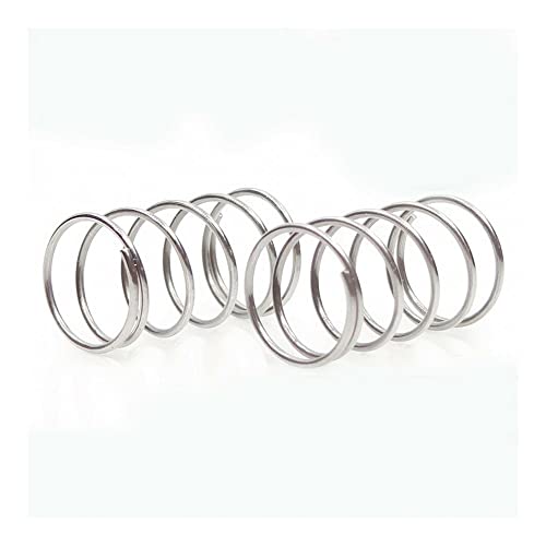 BOYALE 10pcs 0.8mm Wire Diameter 0.8mm Stainless Steel Micro Small Compression Spring OD 5mm/6mm/8mm Length 20-50mm (Size : 50mm, Color : 8MM_0.8MM) von BOYALE