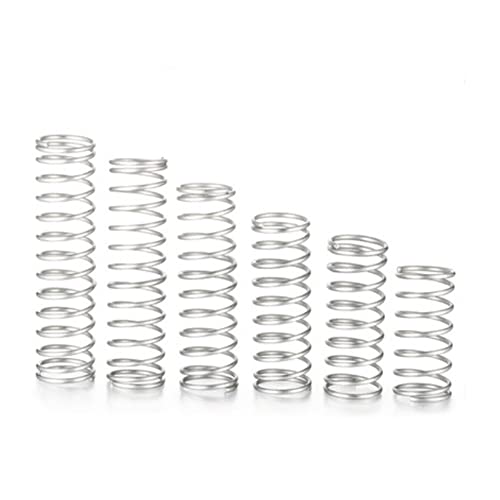 BOYALE 10pcs 1.0mm Compression Spring Outer Dia 6mm/8mm/9mm Stainless Steel Micro Small Compression Spring (Size : 15mm, Color : 6MM_1.0MM) von BOYALE