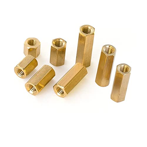 BOYALE 10pcs M2 M2.5 M3 Brass Hex Male Female Standoff Pillar Stud Mount Spacer Hexagon Motherboard Hollow Bolt Screw (Color : 4mm, Size : M2.5) von BOYALE