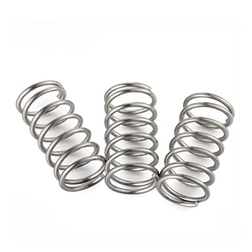 BOYALE 20pcs/Lot Wire Diameter 0.5mm Outer Diameter 3mm/4mm/5mm Stainless Steel Micro Small Compression Spring Length 15-50mm (Size : 15mm, Color : 20PCS OD3MM_0.5MM) von BOYALE