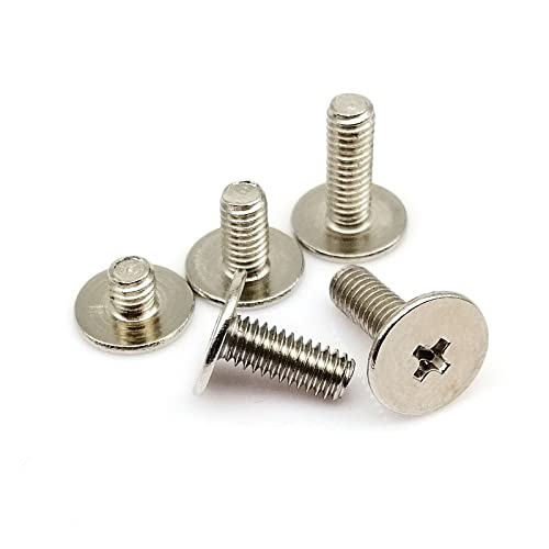 BOYALE 20pcs M2 M2.5 Phillips Flat Extra Size Big Large Head Bolt Screw for Laptop Notebook Fix Repair Computer (Color : 2mm, Size : M2.5 dk 7mm) von BOYALE