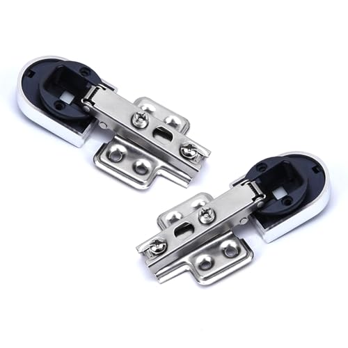 2 Stück korrosionsbeständige hydraulische Schrankscharniere Ersatz Küchenschrank Glastürscharnier für Glastüren Hardware Zubehör von BOYANDM