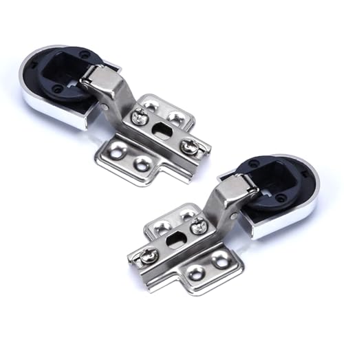 2 Stück korrosionsbeständige hydraulische Schrankscharniere Ersatz Küchenschrank Glastürscharnier für Glastüren Hardware Zubehör von BOYANDM