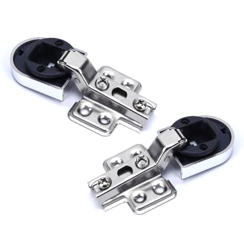 2 Stück korrosionsbeständige hydraulische Schrankscharniere Ersatz Küchenschrank Glastürscharnier für Glastüren Hardware Zubehör von BOYANDM