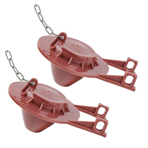 2 x WC-Klappen, Spülventile, 5,1 cm, Universal-Stopfen, wassersparende Spülventile, Ersatzklappe, 2 Stück 2 x WC-Klappen, Spülventile, 5,1 cm, Universal-Stopfen, wassersparende Spülventile, Ersatzklappe, 2 Stück von BOYANDM