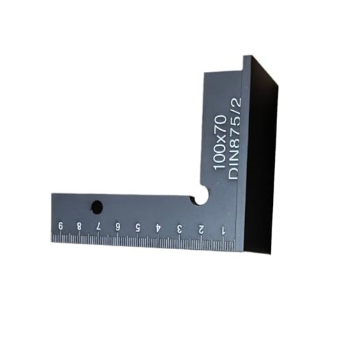 90 Grad rechtwinkliges Lineal Messwerkzeug Aluminium Quadrat mit Sitzlayout Werkzeug für Laborgebrauch Holzbearbeitung Lineal Quadrat von BOYANDM