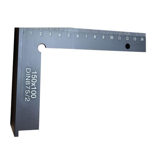 90 Grad rechtwinkliges Lineal Messwerkzeug Aluminium Quadrat mit Sitzlayout Werkzeug für Laborgebrauch Holzbearbeitung Lineal Quadrat von BOYANDM