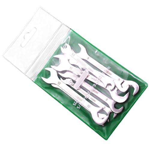 BOYANDM 8/10-teiliges dünnes Schraubenschlüssel-Set, doppeltes offenes Ende, kleine Schraubenschlüssel, Reparaturwerkzeuge für einfache Lagerung und multifunktionale Reparaturbedürfnisse, offenes Ende von BOYANDM