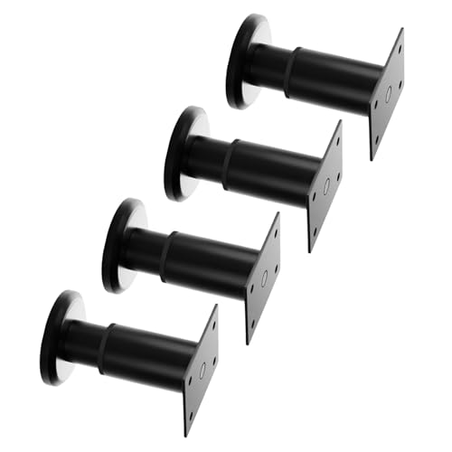 BOYANDM Robuste, ausziehbare Möbelstützen, rutschfest, schwarze Nivellierfüße für Tische, Stühle und Sofas, Stabilisator, 4 Stück von BOYANDM