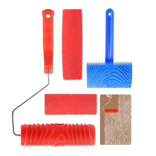 Dekoratives Rollenwerkzeug mit realistischer Holzmaserung für Wand, Tür und Möbel, Wandmalereiwerkzeug, benutzerfreundlicher Farbroller Dekoratives Rollenwerkzeug mit realistischer Holzmaserung für Wand, Tür und Möbel, Wandmalereiwerkzeug, benutzerfreundlicher Farbroller von BOYANDM