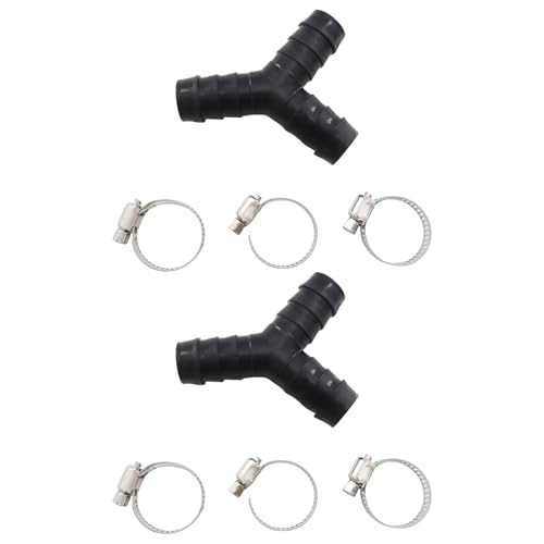 Doppelanschluss Waschmaschine Wasser Ablassschlauch Y-förmiges Design Ablaufschlauch Verlängerung für mehrere Geräte Polyethylen Drainage Tube von BOYANDM