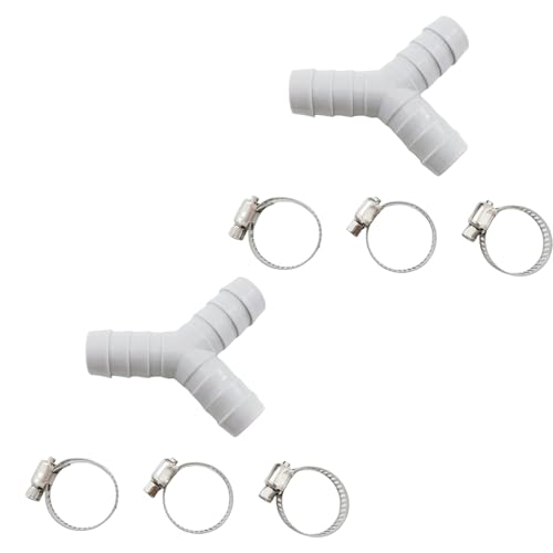 Doppelanschluss Waschmaschine Wasser Ablassschlauch Y-förmiges Design Ablaufschlauch Verlängerung für mehrere Geräte Polyethylen Drainage Tube von BOYANDM
