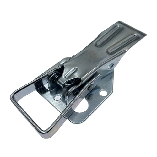 Knebelriegel Federbelastete Schnappschelle Clip Silber Fangschelle Klemme Clip für Kofferraum Koffer Box Klein Edelstahl von BOYANDM