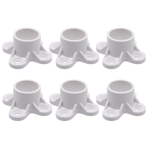 PVC-Rohr-Endkappen mit 4 Schraubenlöchern, starke Flanschverbinder, einfach zu bedienen, für Regalbeine & Halter, starke PVC-Verbinder PVC-Rohr-Endkappen mit 4 Schraubenlöchern, starke Flanschverbinder, einfach zu bedienen, für Regalbeine & Halter, starke PVC-Verbinder von BOYANDM