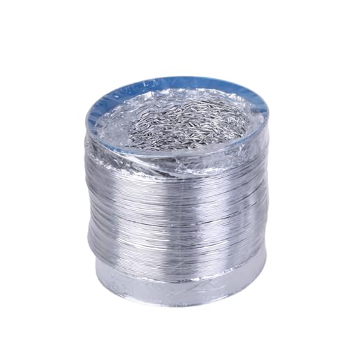 Schwerer Trocknerentlüftungsschlauch, flexibler Luftschlauch für den gewerblichen Gebrauch, flexibler und Entlüftungsschlauch, 110 mm, zweilagiges Aluminium Schwerer Trocknerentlüftungsschlauch, flexibler Luftschlauch für den gewerblichen Gebrauch, flexibler und Entlüftungsschlauch, 110 mm, zweilagiges Aluminium von BOYANDM