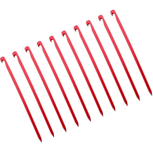 Zeltheringe aus Aluminiumlegierung, Zeltheringe, Outdoor-Zelt-Zubehör, geeignet für den Außenbereich, Nägel aus Aluminiumlegierung, 10 Stück von BOYANDM