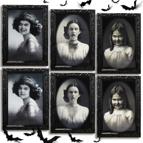 Halloween Horror Deko Bilderrahmen mit 24 Fledermaus Deko, 3-teiliges Set mit 3D Lentikular-Magie, ideal für Bar und Spukhaus Themenpartys, einzigartige Hängedeko für festliche Stimmung Halloween Horror Deko Bilderrahmen mit 24 Fledermaus Deko, 3-teiliges Set mit 3D Lentikular-Magie, ideal für Bar und Spukhaus Themenpartys, einzigartige Hängedeko für festliche Stimmung von BOYATONG