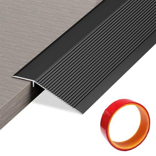 Übergangsprofil Höhenausgleich, 0.9M * 10CM Aluminium Übergangsschiene, Übergangsprofil Selbstklebend, Höhenausgleich 10-35mm, Geeignet für Türöffnungsschwellen, Rampen, Fliesenlaminat von BOYIFEIJIE