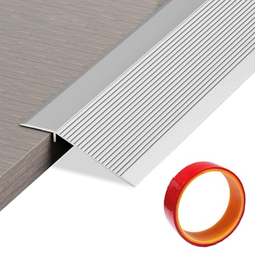 Übergangsprofil Höhenausgleich, 0.9M * 10CM Aluminium Übergangsschiene, Übergangsprofil Selbstklebend, Höhenausgleich 10-35mm, Geeignet für Türöffnungsschwellen, Rampen, Fliesenlaminat von BOYIFEIJIE