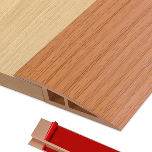 BOYIFEIJIE Übergangsleiste Höhenausgleich | 2M x 7cm PVC Übergangsprofil Selbstklebend | Türschwellen Leiste Höhenausgleich von 10–15mm | Übergangsleiste Boden für Laminat, Fliesen (Gelb Eiche) von BOYIFEIJIE